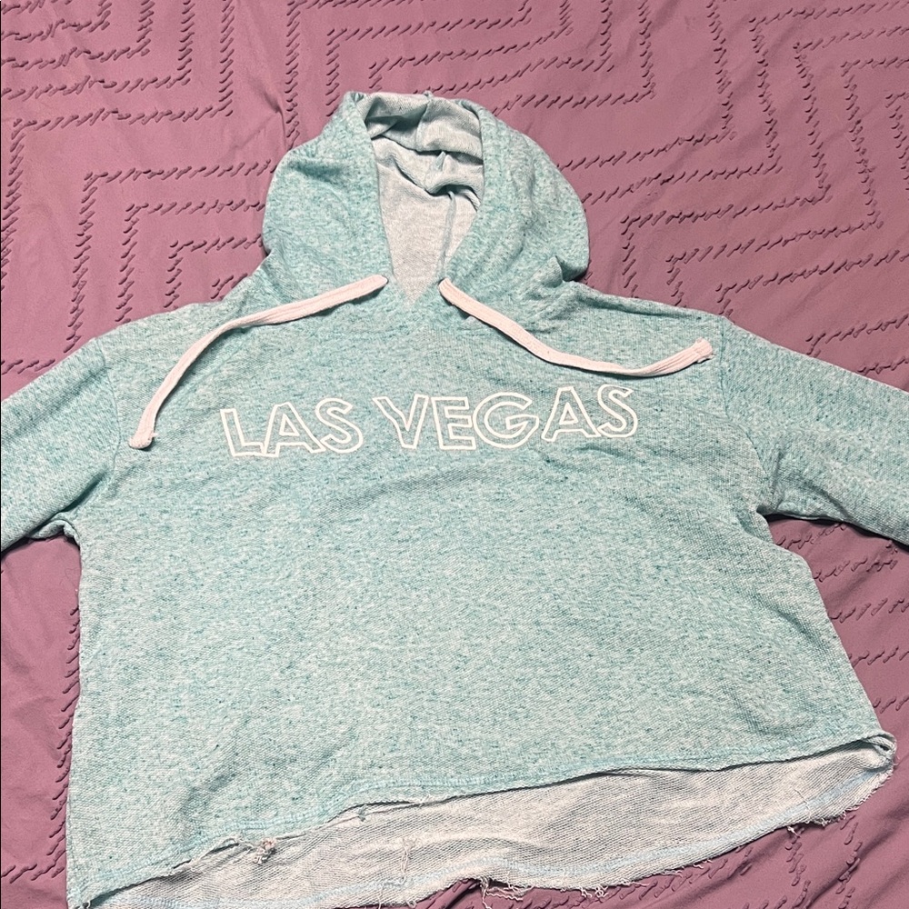 Women's Light Blue Hoodie Sweater